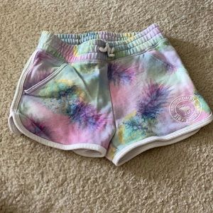 Multi colored, Abercrombie Kids soft shorts.